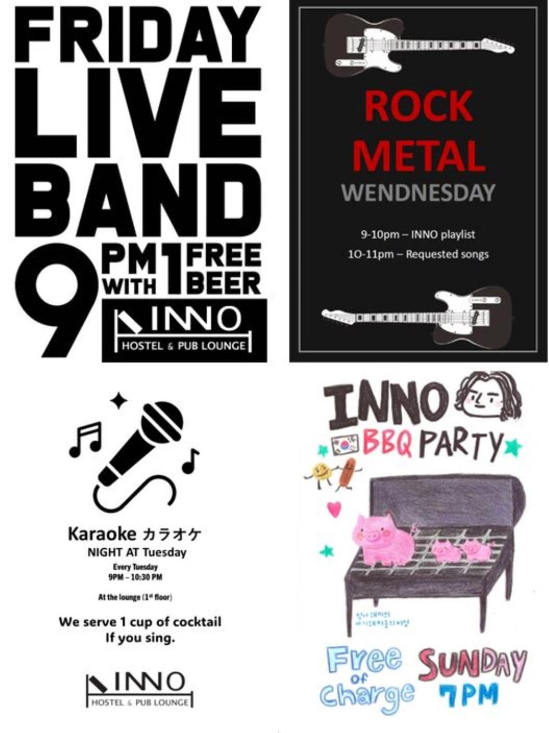Inno Hostel & Pub Lounge Hongdae Сеул Экстерьер фото